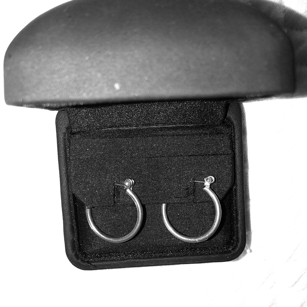 Silver Hoop Earrings, 2cm Diameter